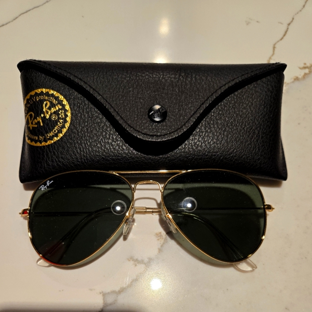Ray-Ban Classic Gold Frame Sunglasses